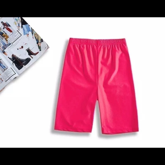 Hot.. Hot Pink Biker Shorts - Picture 2 of 4